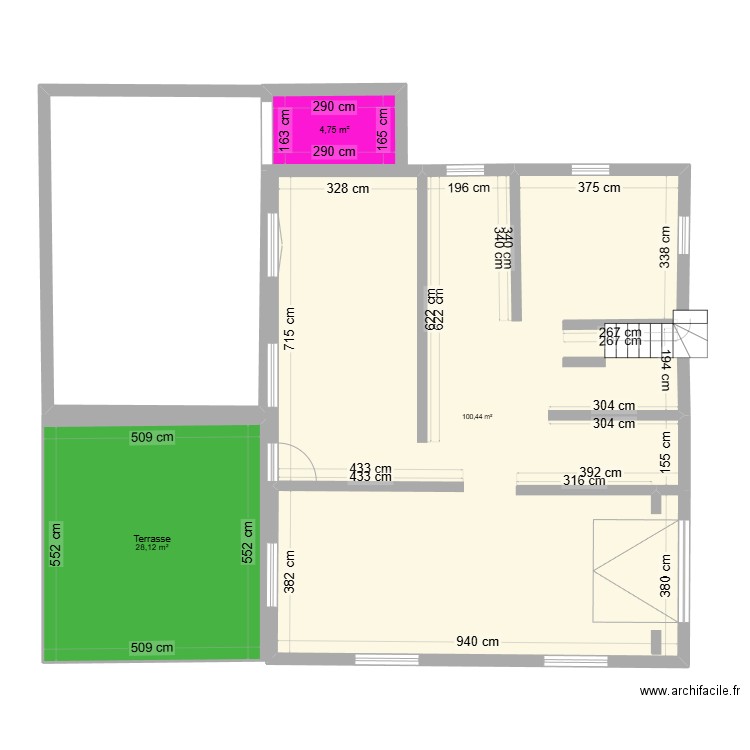 renovsul. Plan de 3 pièces et 133 m2