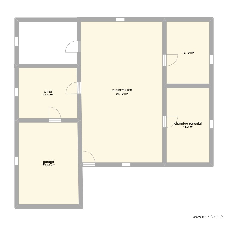 YOHANN. Plan de 5 pièces et 119 m2