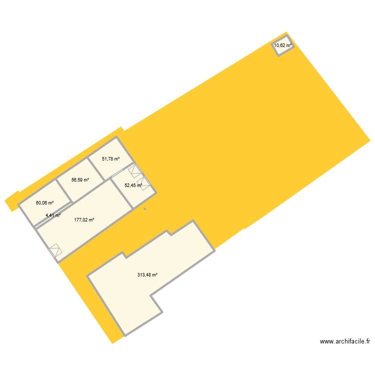 maison. Plan de 8 pièces et 726 m2