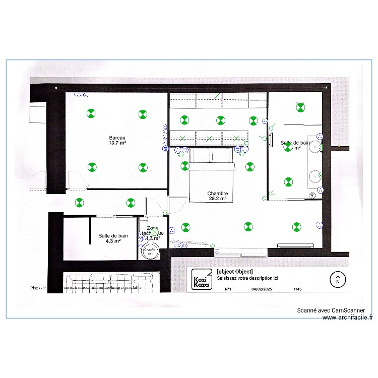 MANU EXTENSION. Plan de 0 pièce et 0 m2