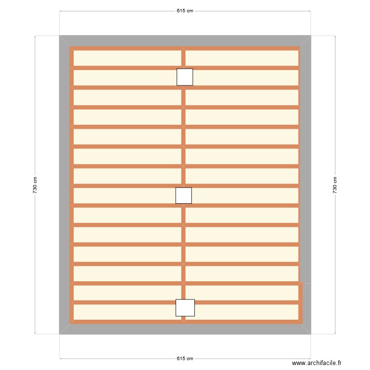 COTE CAVE. Plan de 29 pièces et 30 m2