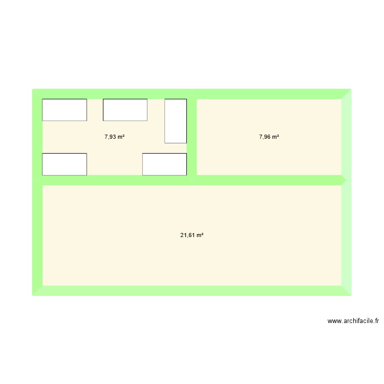 CPE La butte à moineaux. Plan de 3 pièces et 38 m2