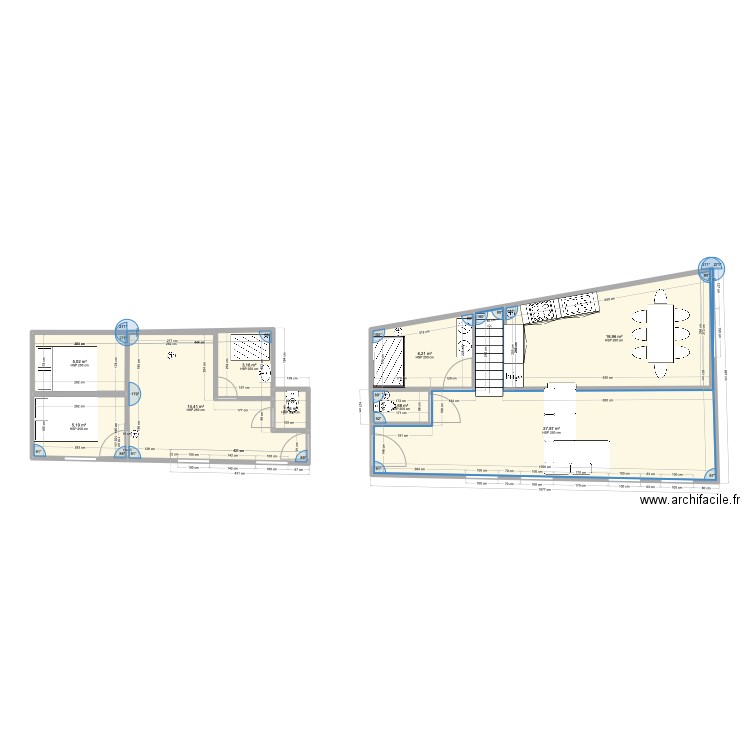 Zone 3 BIS NEW . Plan de 9 pièces et 84 m2