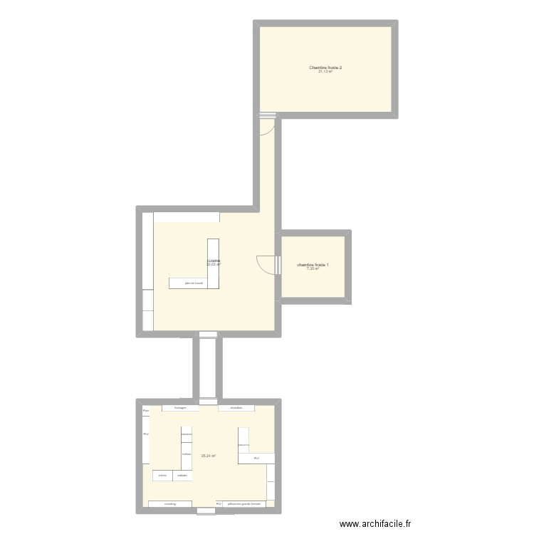 Pignol. Plan de 4 pièces et 86 m2