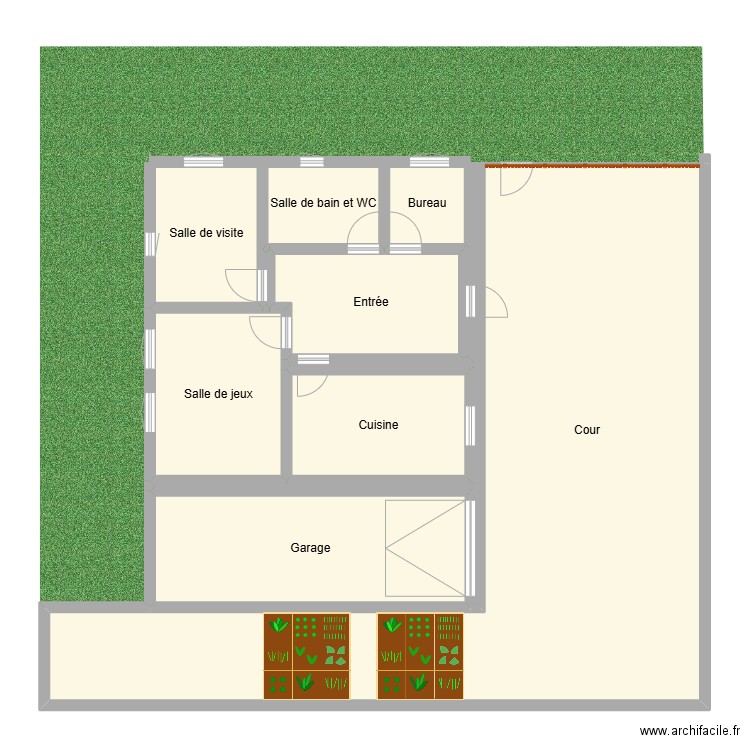 ce z. Plan de 9 pièces et 170 m2