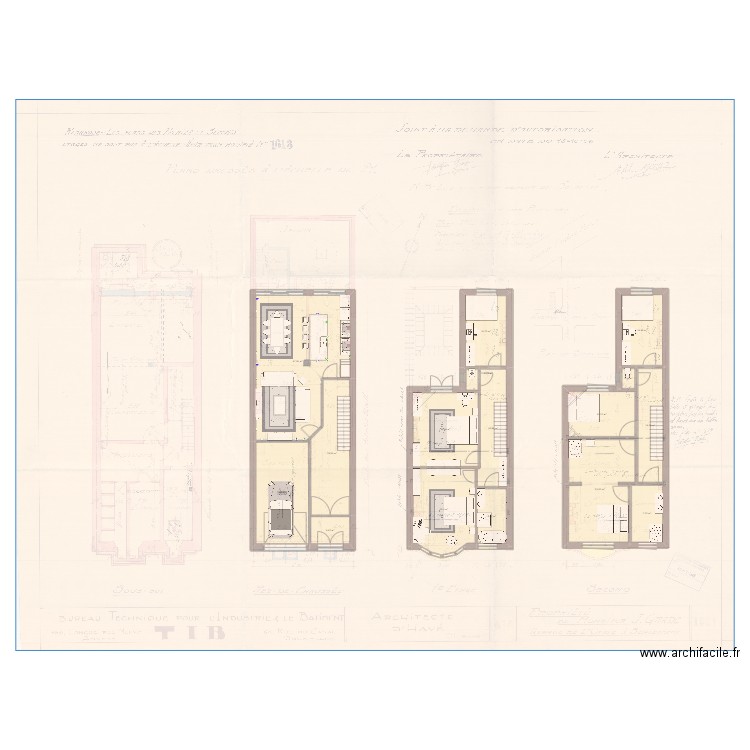 Av de l'opale 50 - projet aménagement. Plan de 16 pièces et 235 m2