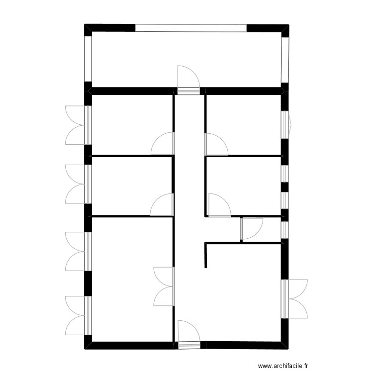 CHERON. Plan de 5 pièces et 74 m2