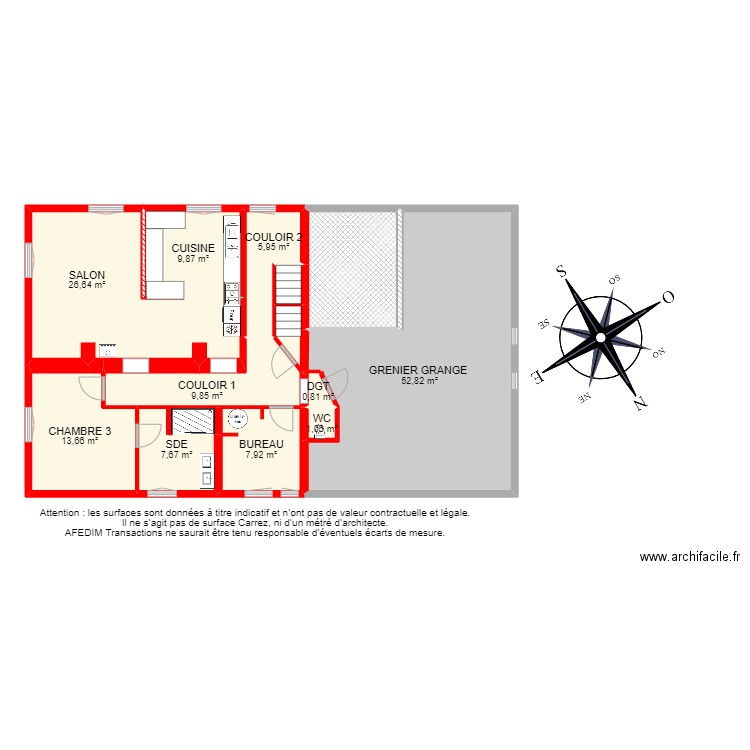 BI 21970 - . Plan de 48 pièces et 442 m2