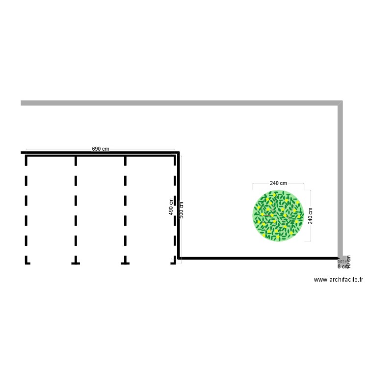 5chemins. Plan de 1 pièce et 0 m2