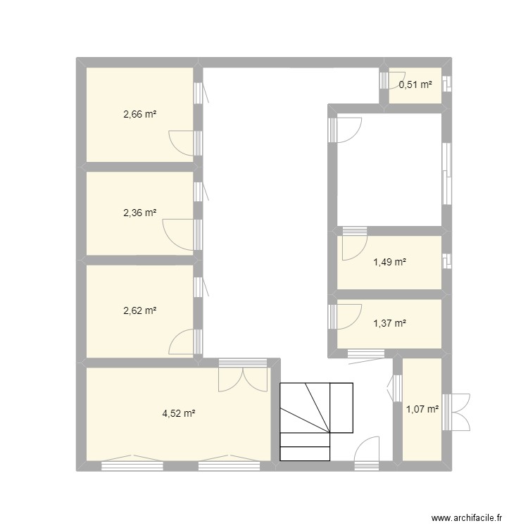 plan de sebikhotane. Plan de 8 pièces et 17 m2