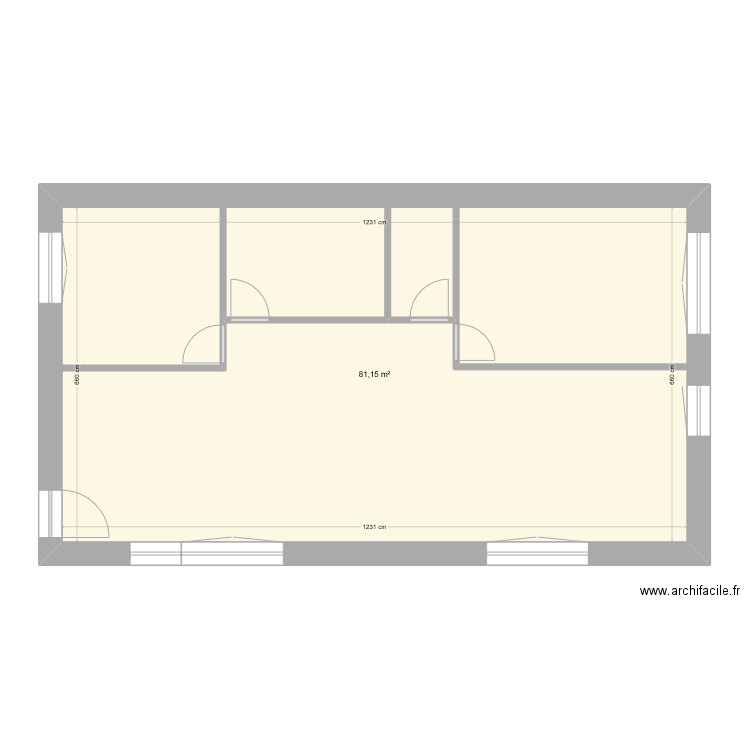 Maison Sarzeau VB2 bis - 19/08/2024. Plan de 1 pièce et 81 m2