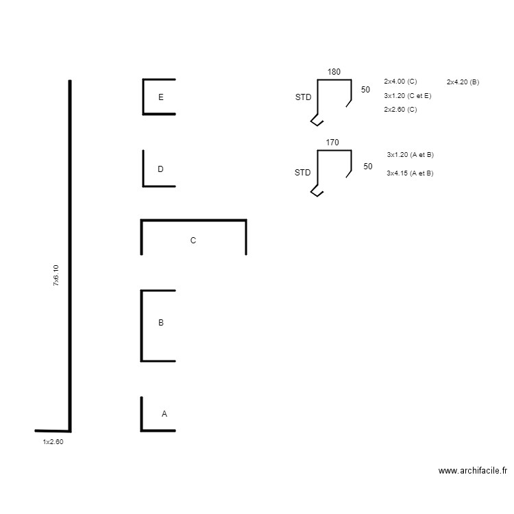 COIFFE. Plan de 0 pièce et 0 m2