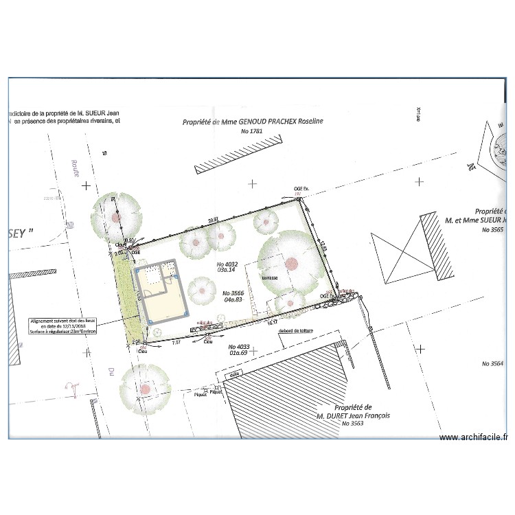 Etage garage nouveau terrain. Plan de 1 pièce et 30 m2