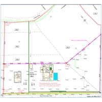 Plan Initiale 100m² + maison 136m² sur terrain