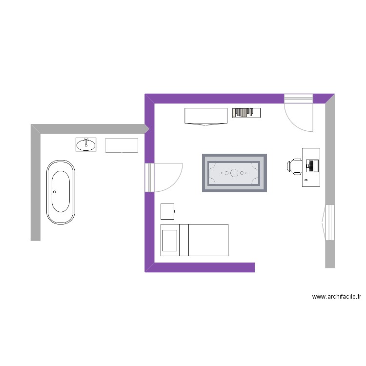 CHAMBRE . Plan de 0 pièce et 0 m2