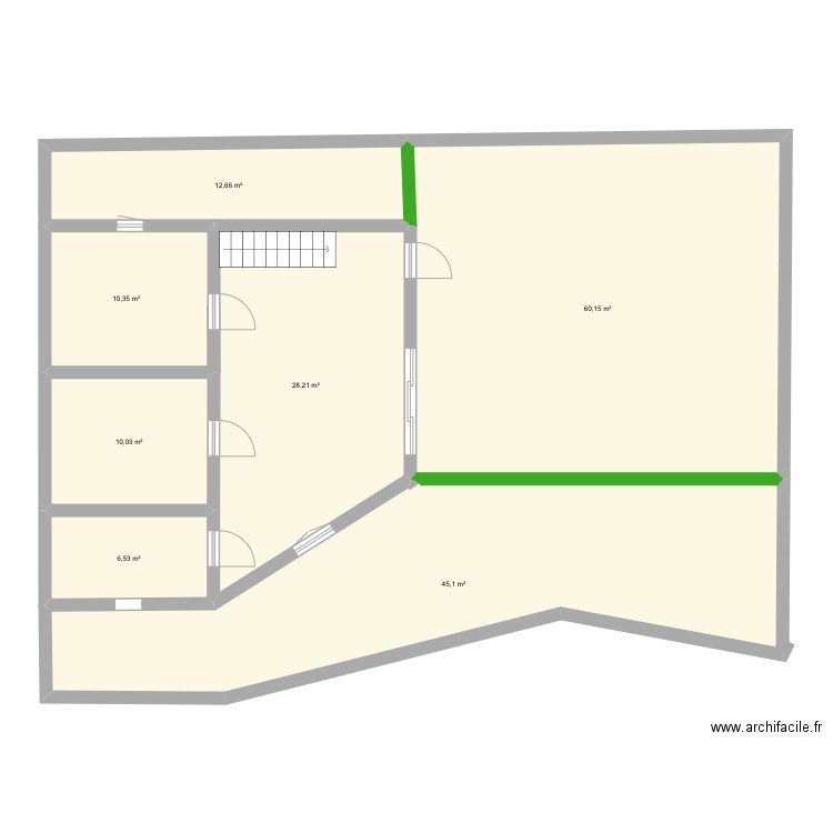 Arcueil bis. Plan de 14 pièces et 346 m2