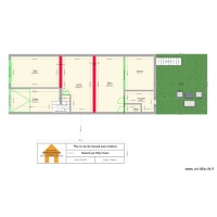 plan du rez de chaussé avec cotations