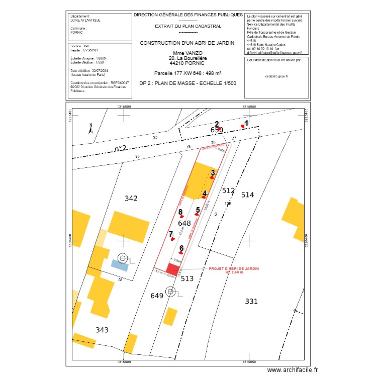 DP 2 VANZO. Plan de 0 pièce et 0 m2