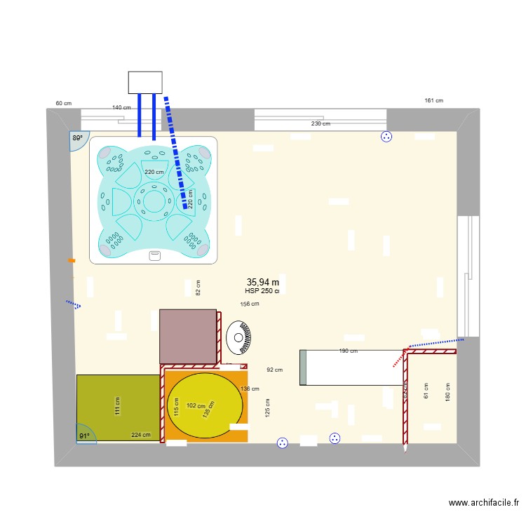 wistub23012025 spa2. Plan de 1 pièce et 36 m2