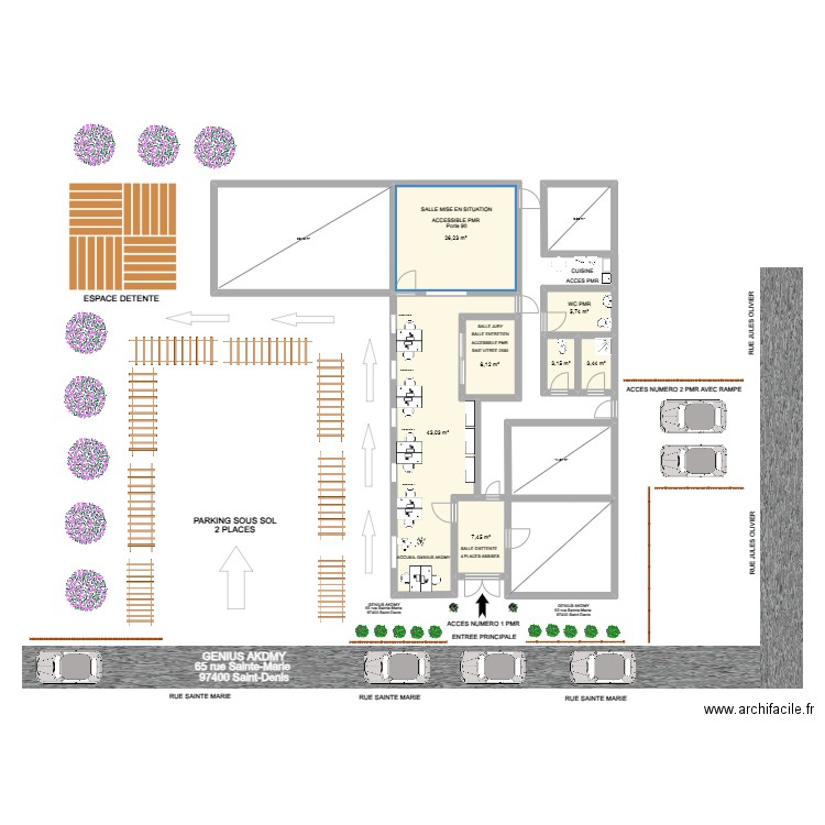 TEST. Plan de 10 pièces et 159 m2