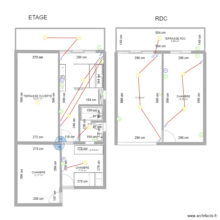 SAMANTHA. Plan de 8 pièces et 93 m2