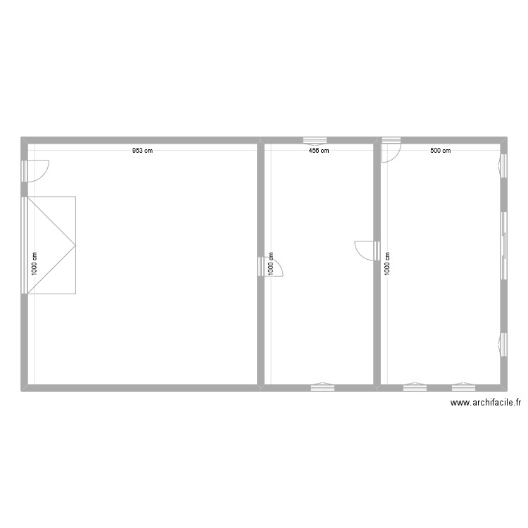 gerard Herry Donavan. Plan de 3 pièces et 191 m2