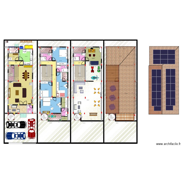 VILLA 8/25. Plan de 43 pièces et 715 m2