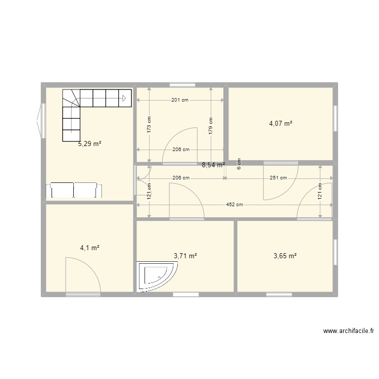 Maison sami. Plan de 6 pièces et 30 m2