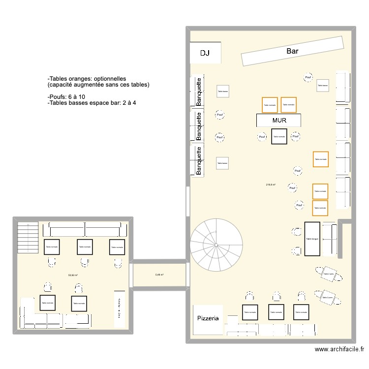 Cali. Plan de 3 pièces et 279 m2