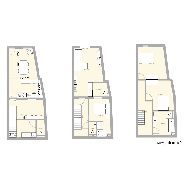 RIVERIE NIV0. Plan de 15 pièces et 133 m2