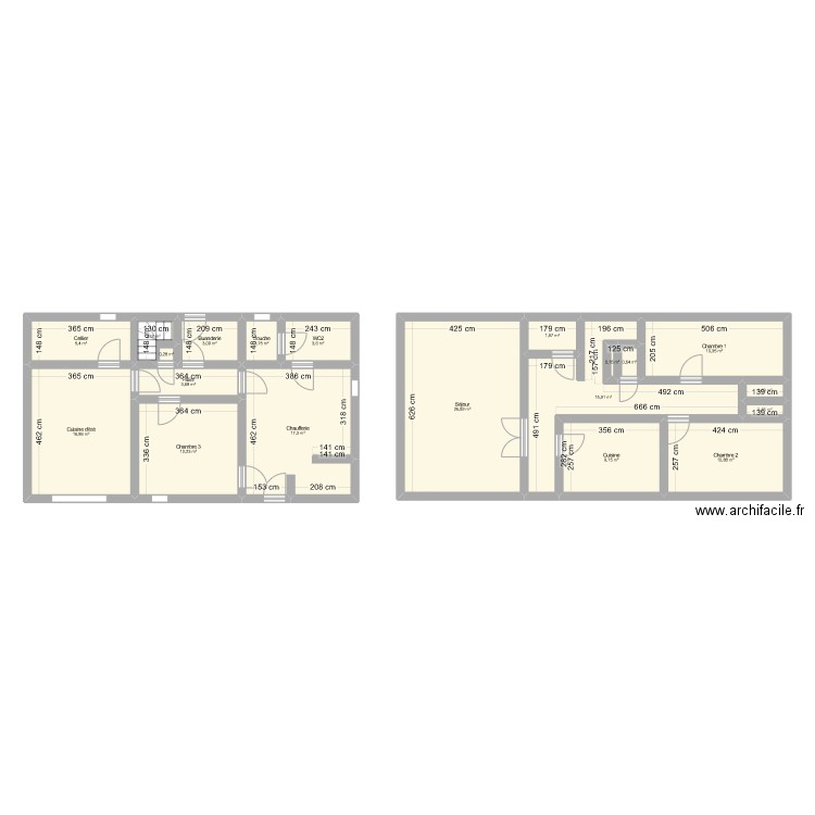 St Clément des Levées. Plan de 20 pièces et 142 m2