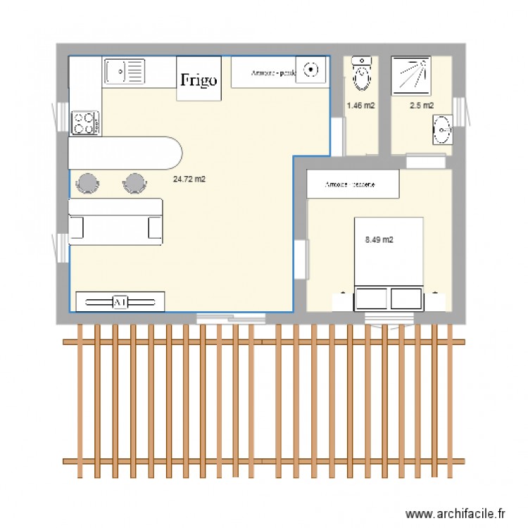 plan bungalow 3. Plan de 0 pièce et 0 m2