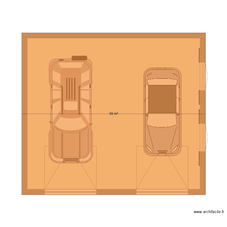 garage. Plan de 0 pièce et 0 m2