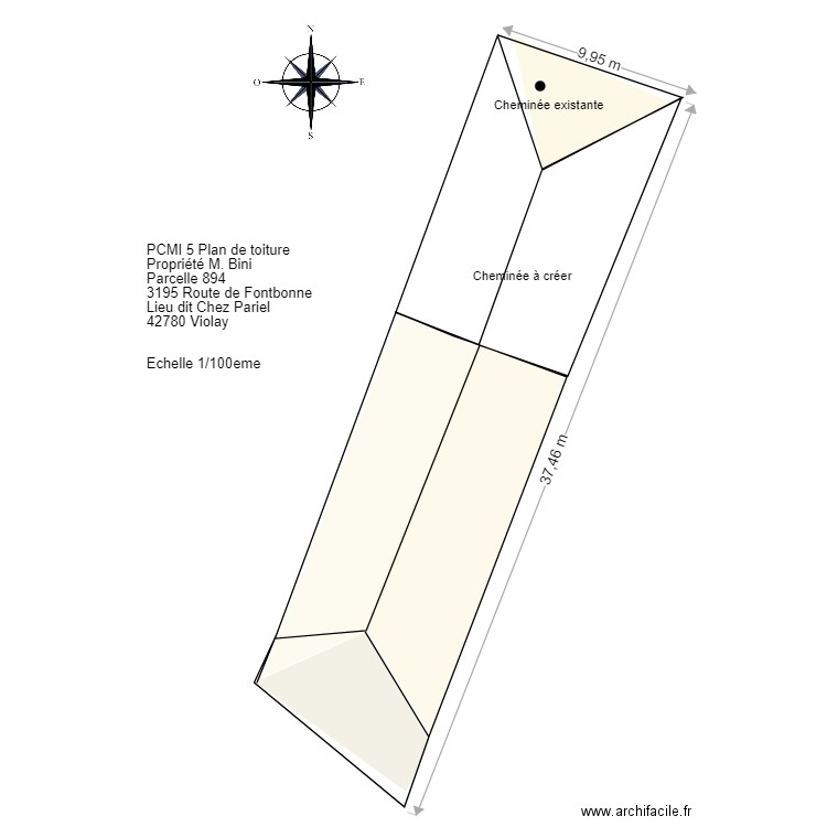 Plan de toiture Toiture. Plan de 0 pièce et 0 m2