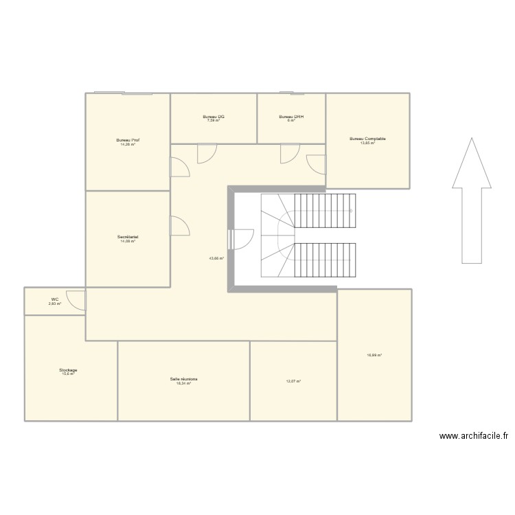 PLANS. Plan de 11 pièces et 165 m2