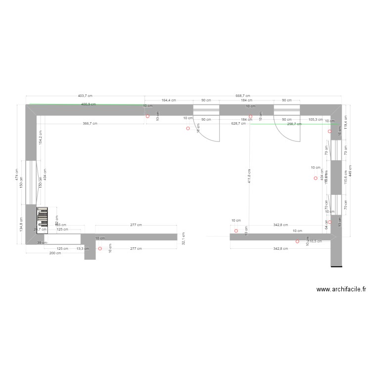 plan des traversée plancher. Plan de 0 pièce et 0 m2