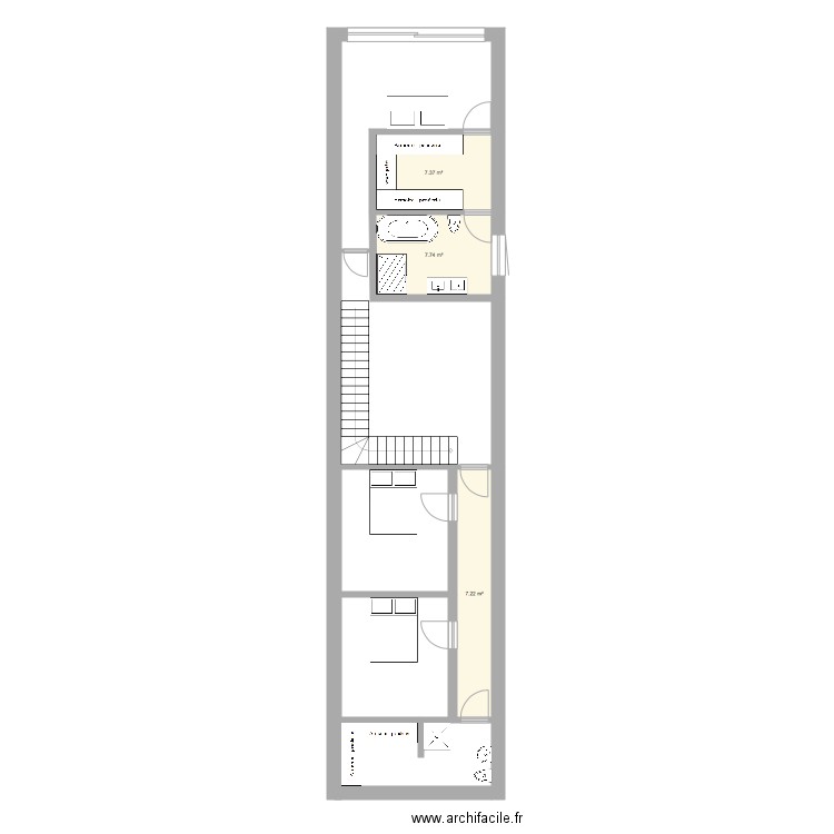 Plan etage. Plan de 0 pièce et 0 m2