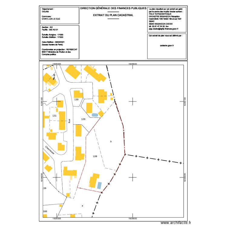 PLAN DE MASSE BERLAND. Plan de 0 pièce et 0 m2