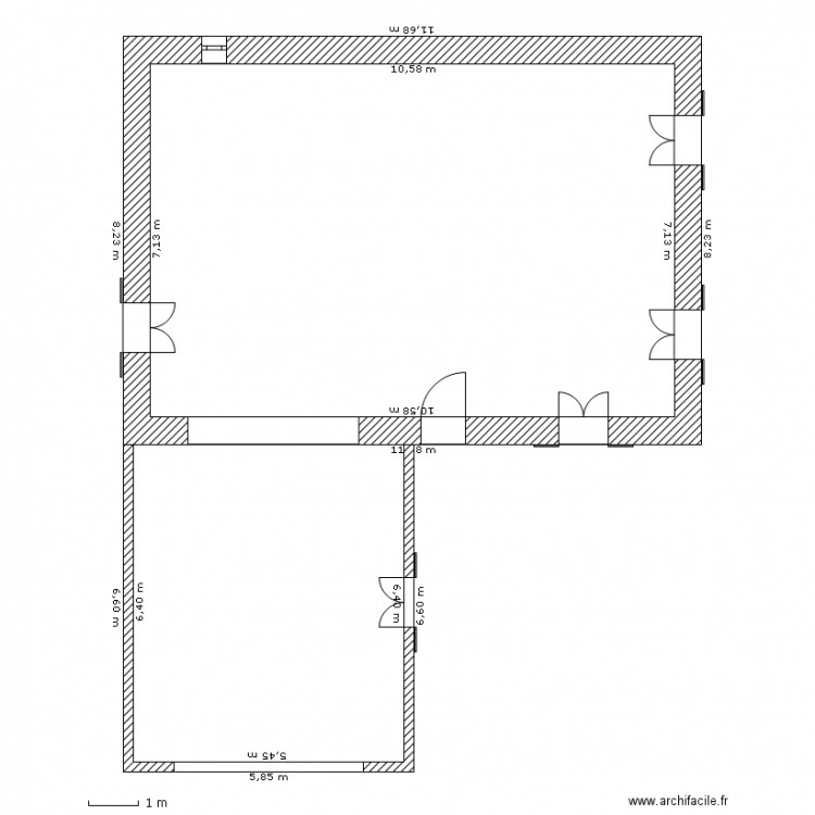 Plan Rez de chaussée. Plan de 0 pièce et 0 m2