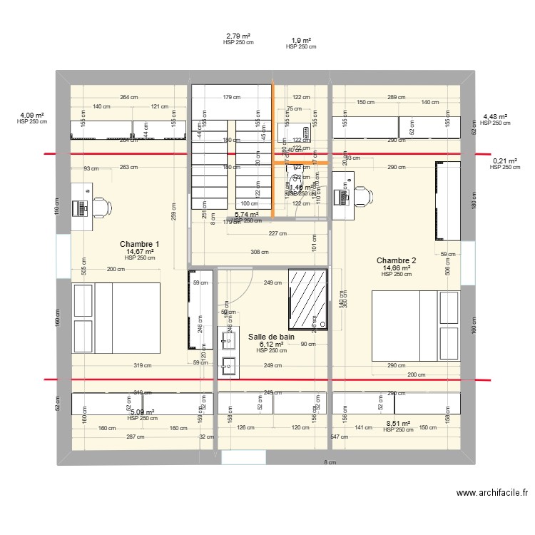 comble 3. Plan de 0 pièce et 0 m2