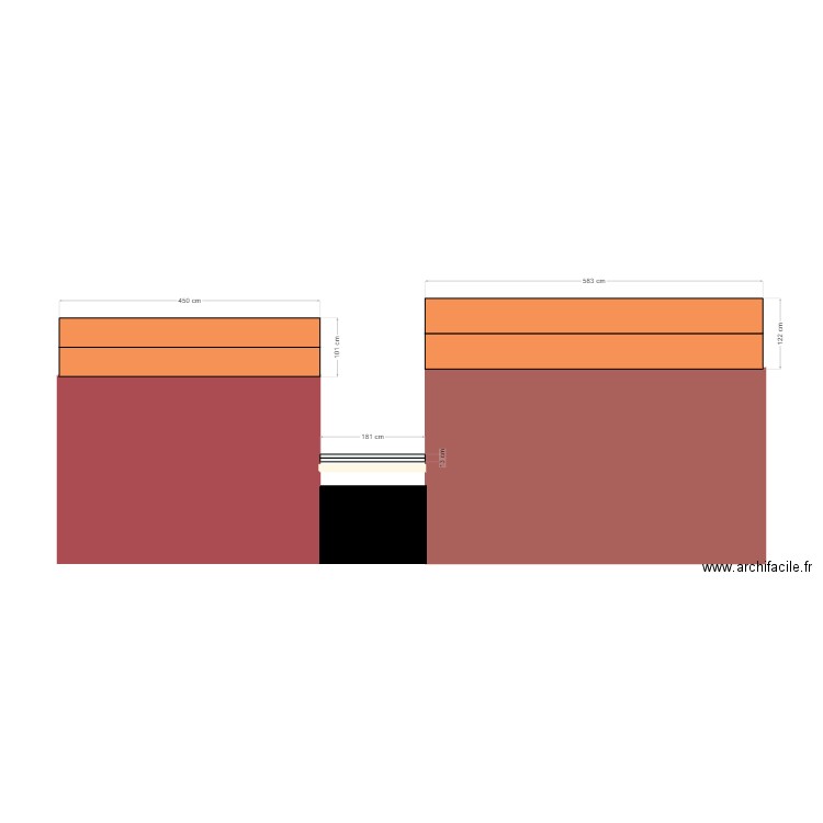 70 facade. Plan de 0 pièce et 0 m2