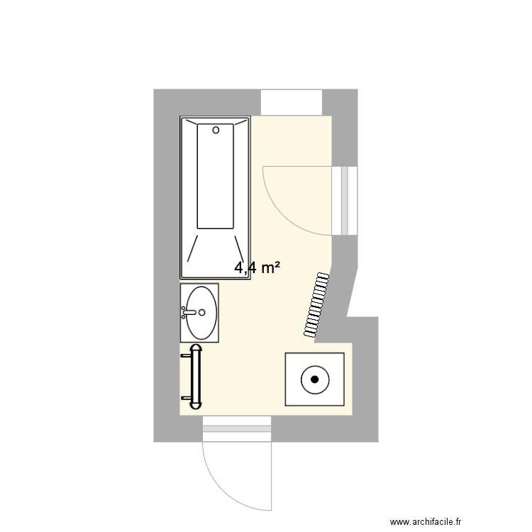 Sdb. Plan de 0 pièce et 0 m2