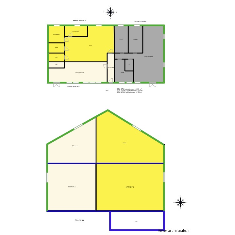 libert. Plan de 18 pièces et 1019 m2