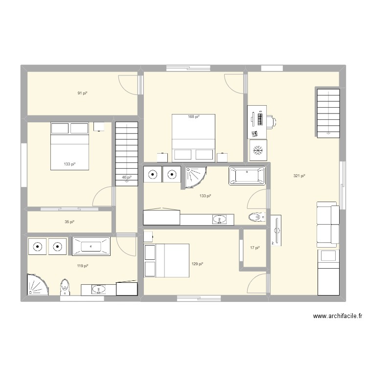 sous-sol. Plan de 0 pièce et 0 m2