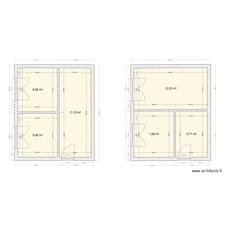 Annexe. Plan de 6 pièces et 50 m2