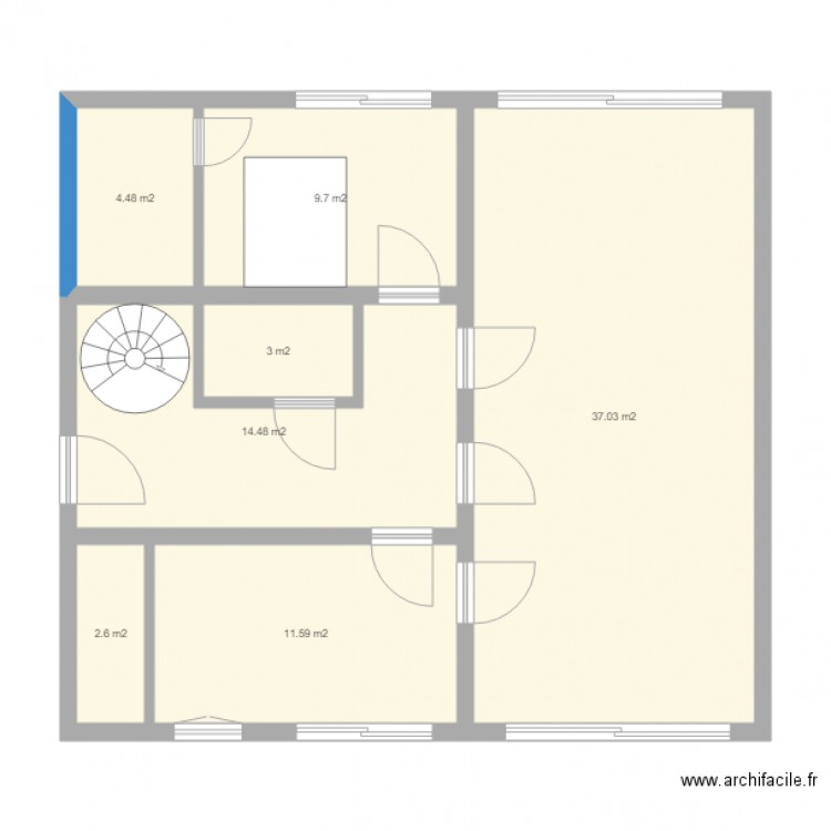 Cube 01. Plan de 0 pièce et 0 m2