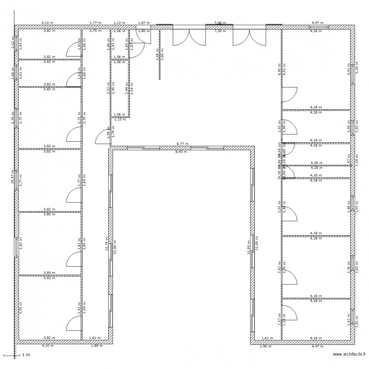 Maison U. Plan de 0 pièce et 0 m2