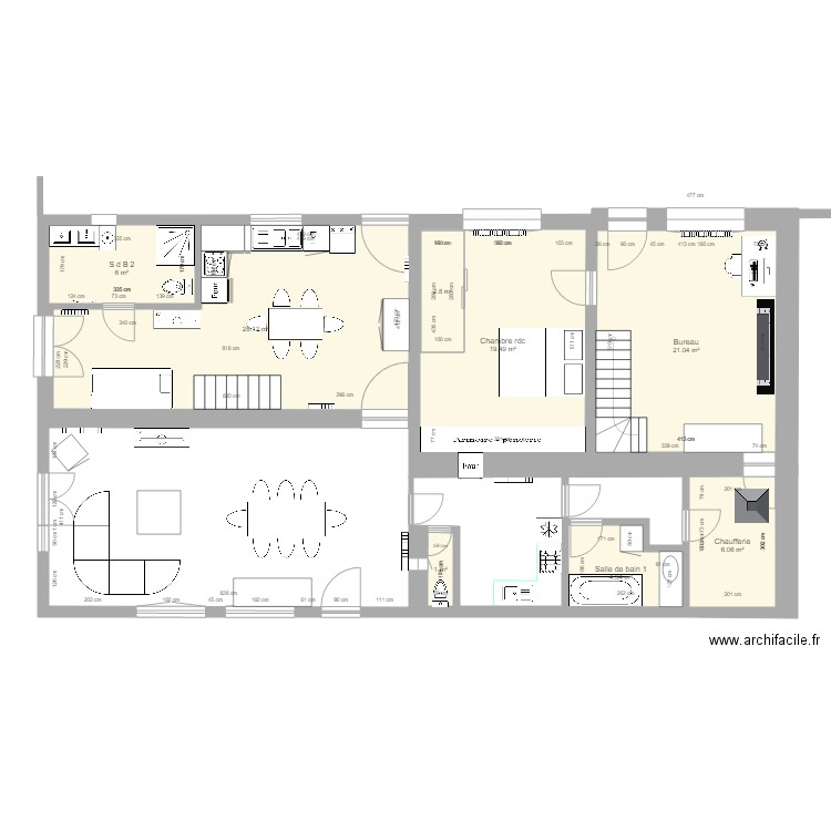 FOUESNANTavec SDB dans la chambre. Plan de 0 pièce et 0 m2