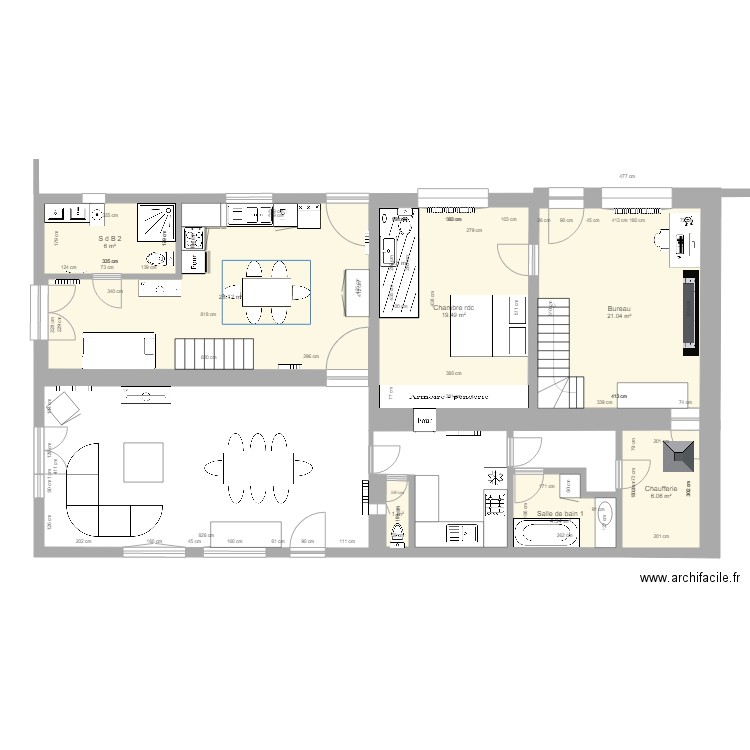 FOUESNANTavec SDB dans la chambre 1. Plan de 0 pièce et 0 m2