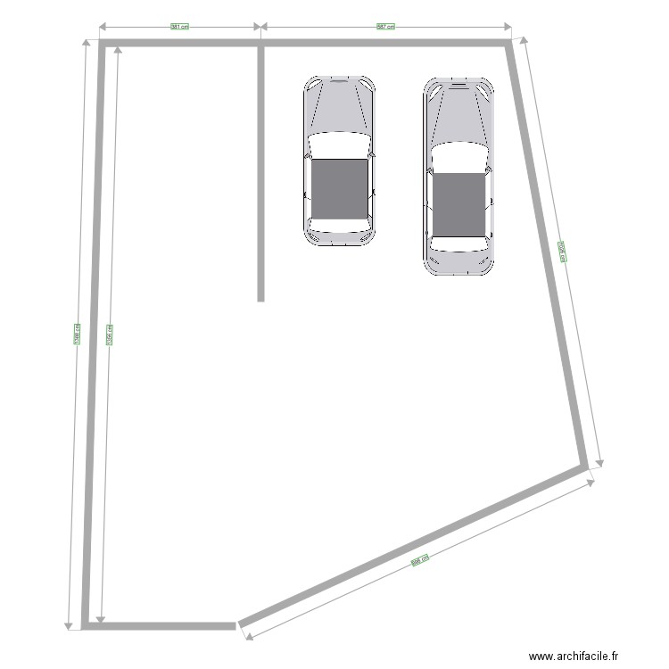 abri voiture terrain. Plan de 0 pièce et 0 m2